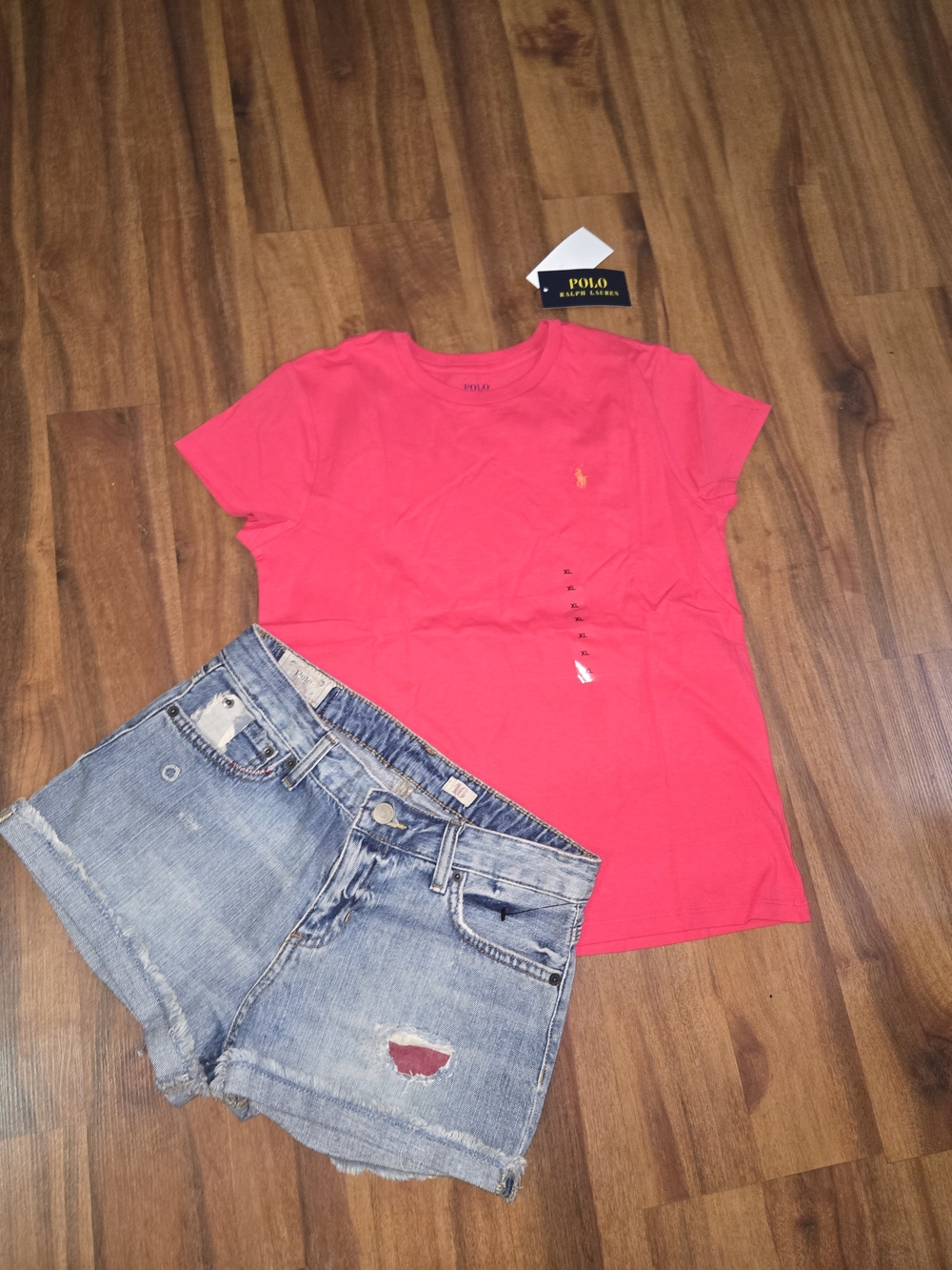 Polo Ralph Lauren Pink Short Sleeve Tee Set Girls Nwt Sz 16  Fashion